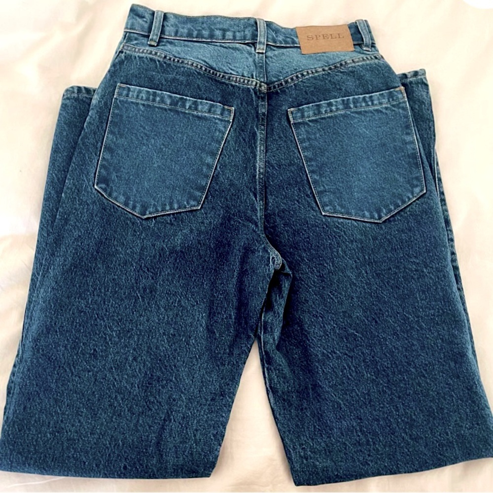 Spell Patchwork Denim Jeans Sz Large